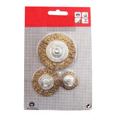 Solinnflex 9936 Wheel Wire Brush Set 3pcs with Built in Arbor | Solinnflex by KHM Megatools Corp.